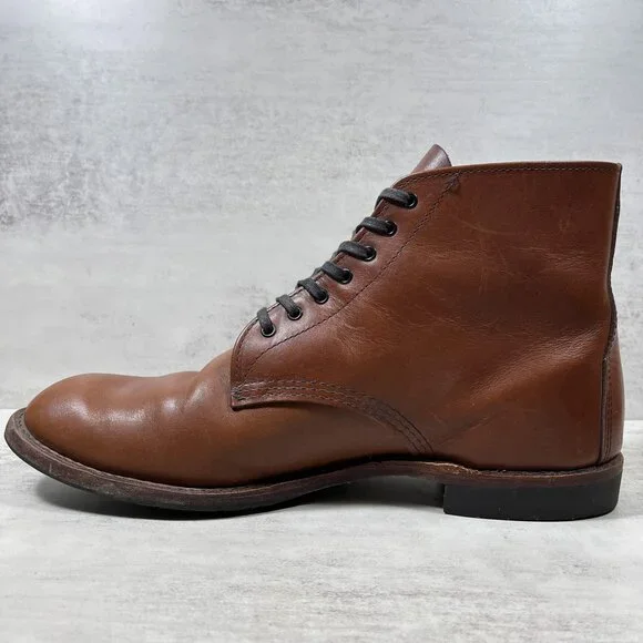 Red Wing Sheldon 9073 Teak Featherstone Made in USA Boots - Men's Size 11.5 D